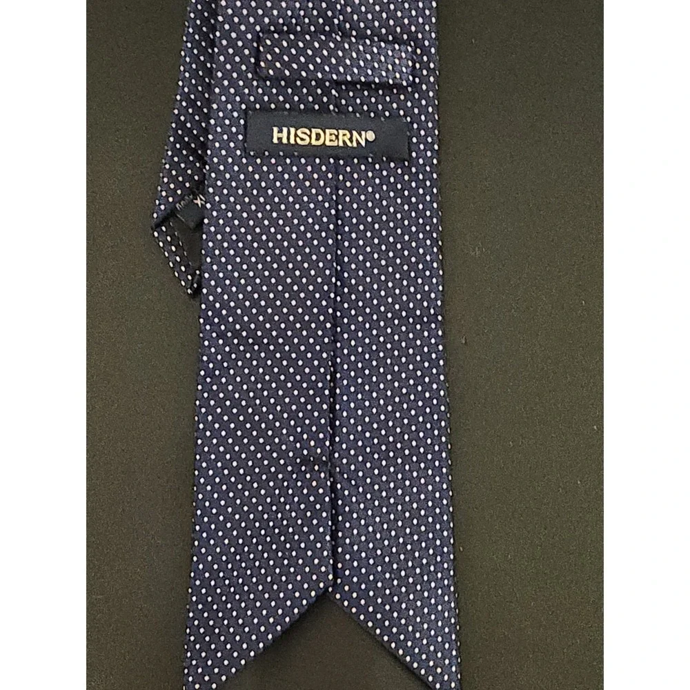 Hisdern Mens Silk Extra Long Tie Classic Plaid Checker Blue XL 63 Inch